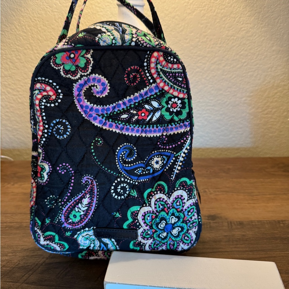 Vera Bradley Paisley Multicolor Quilted lunch bag
